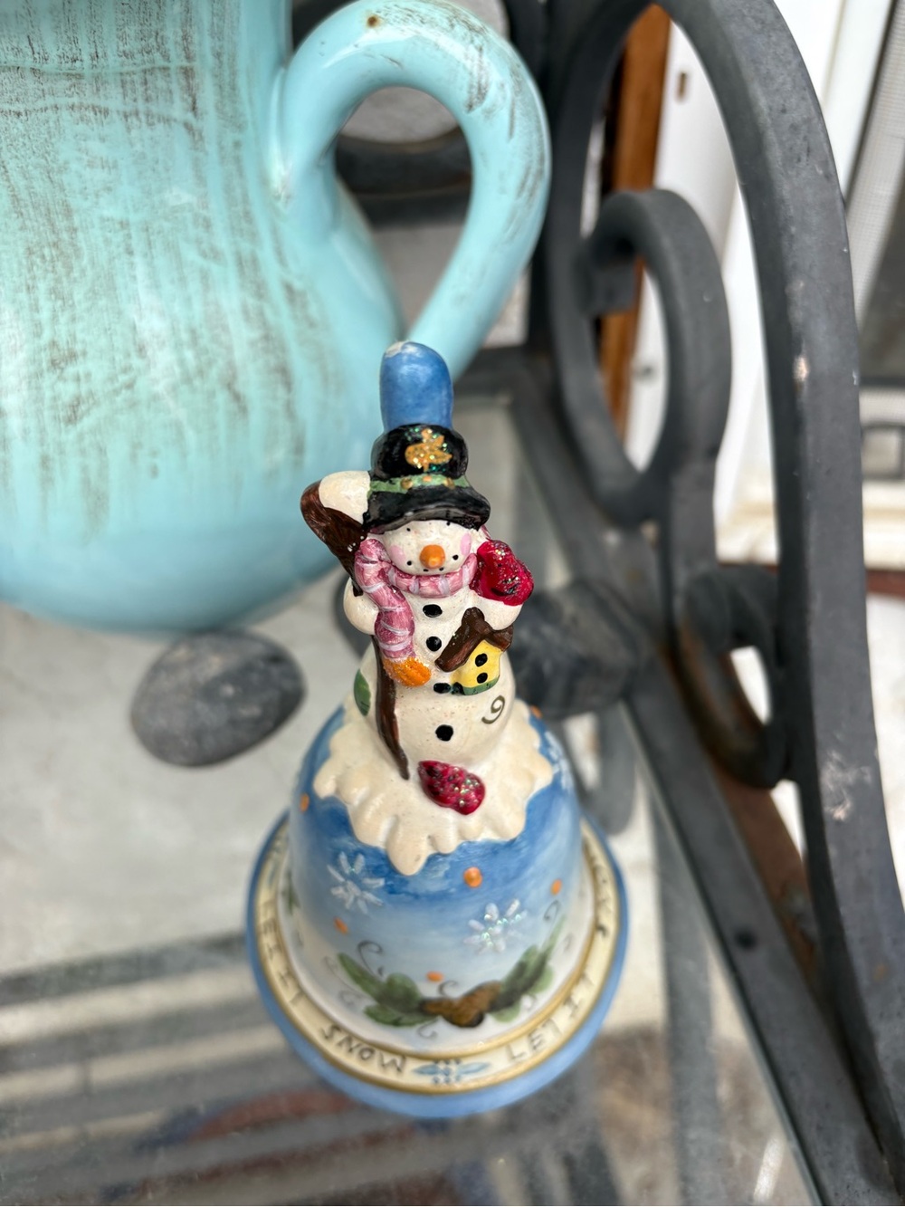 Vintage Let It Snow Christmas Bell